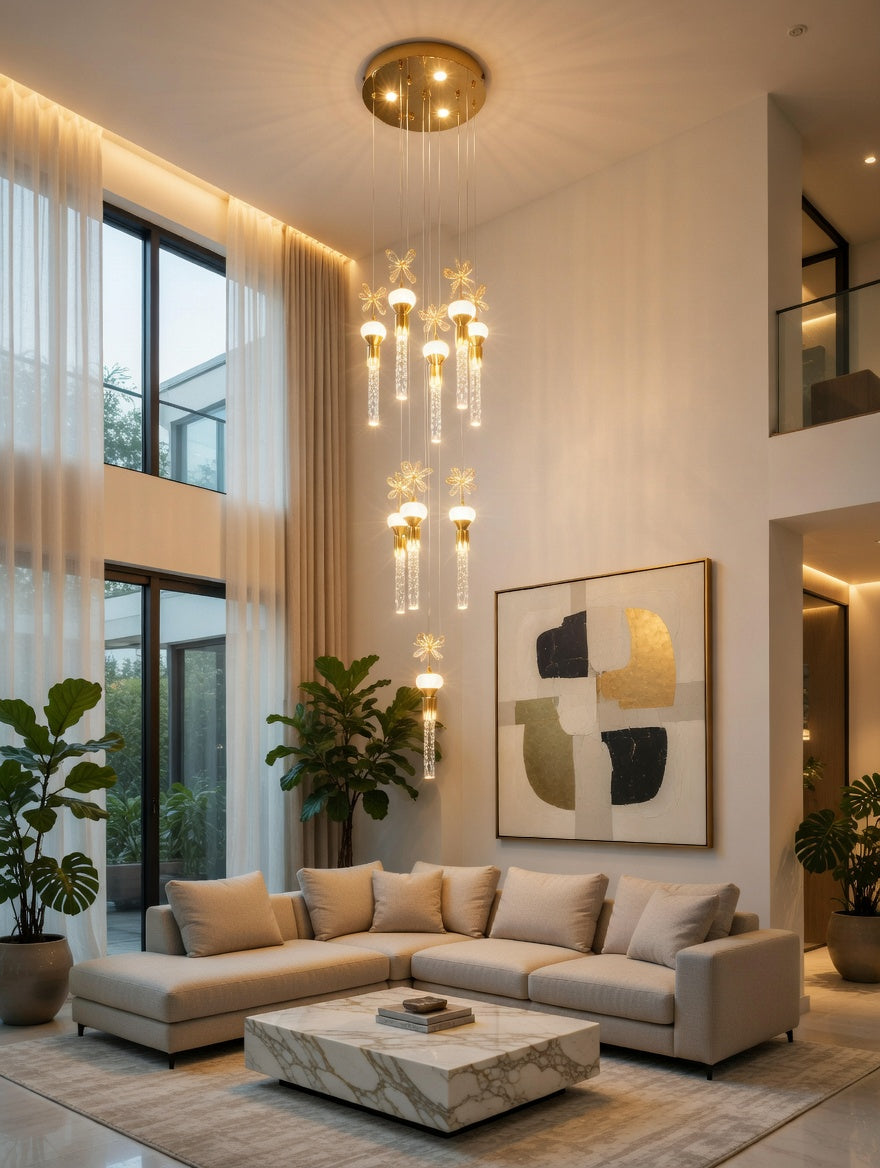 Aurora Blossom Drop Chandelier