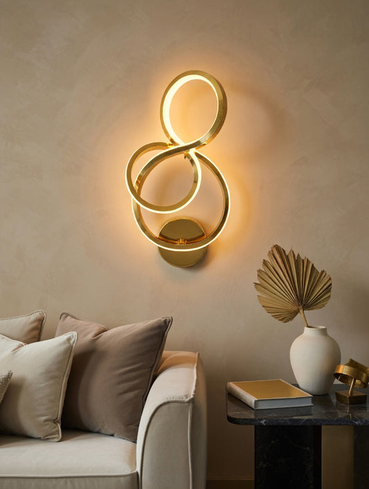 Infinity Glow Triple Loop Wall Light