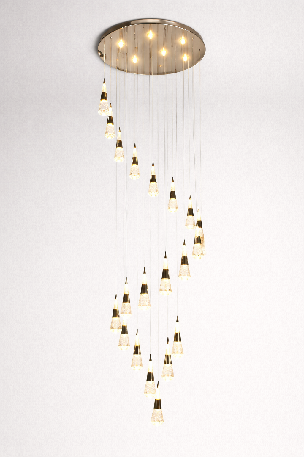 Luxe Cascade Droplet Designer Chandelier