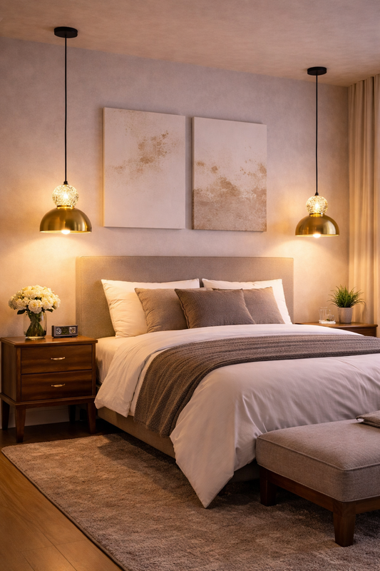 Crystal Gold Pendant Light