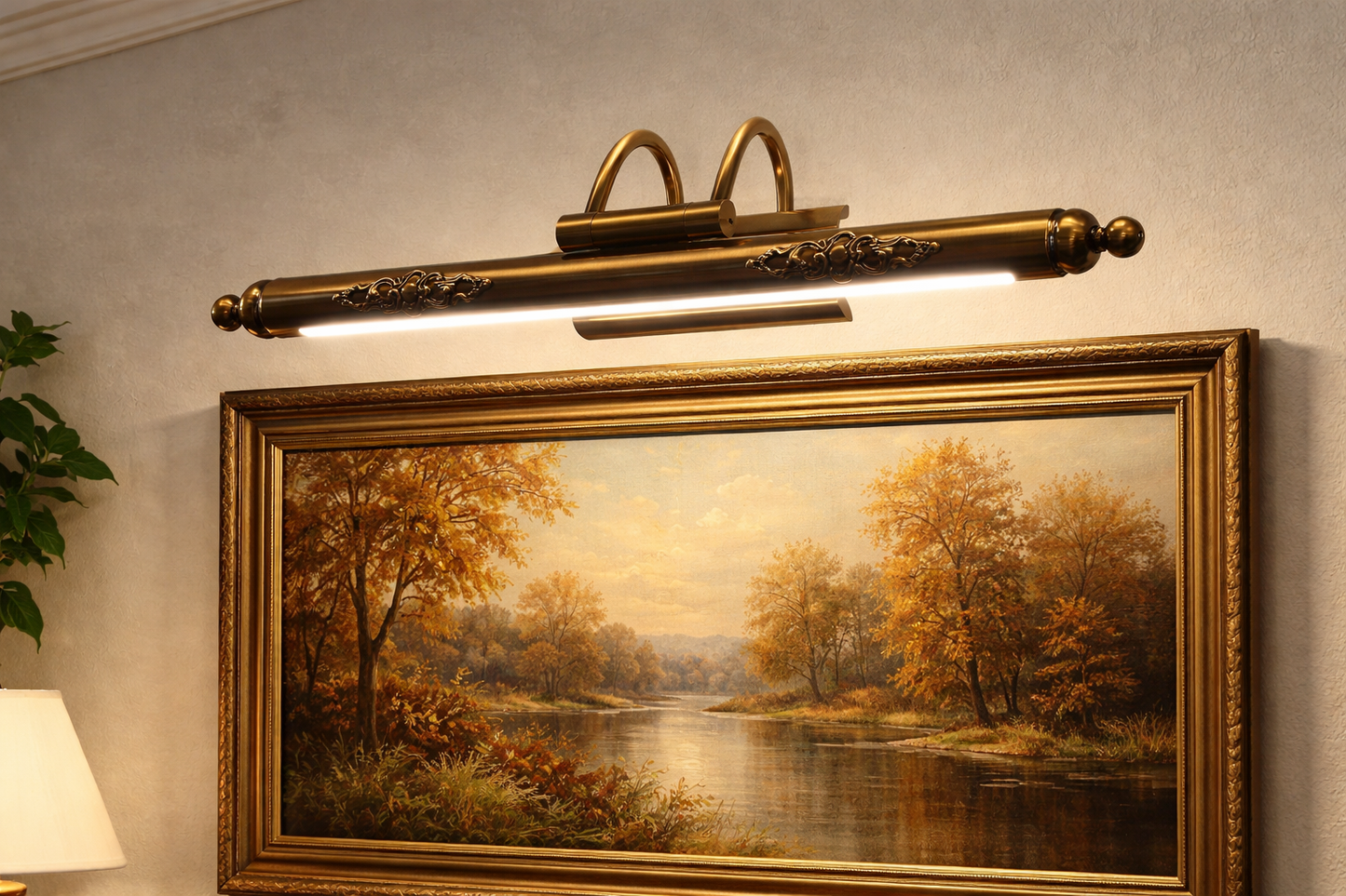 Antique Brass Picture Light