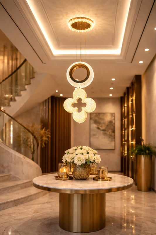 Gold Ring Pendant Light