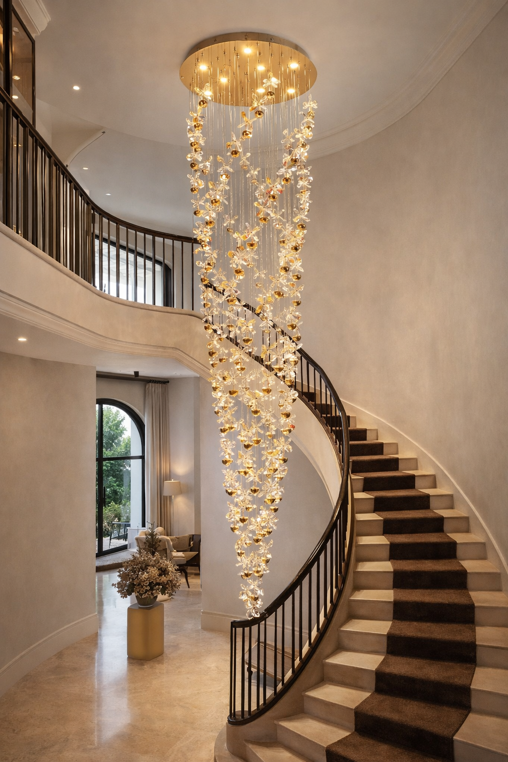 Petal Cascade Chandelier