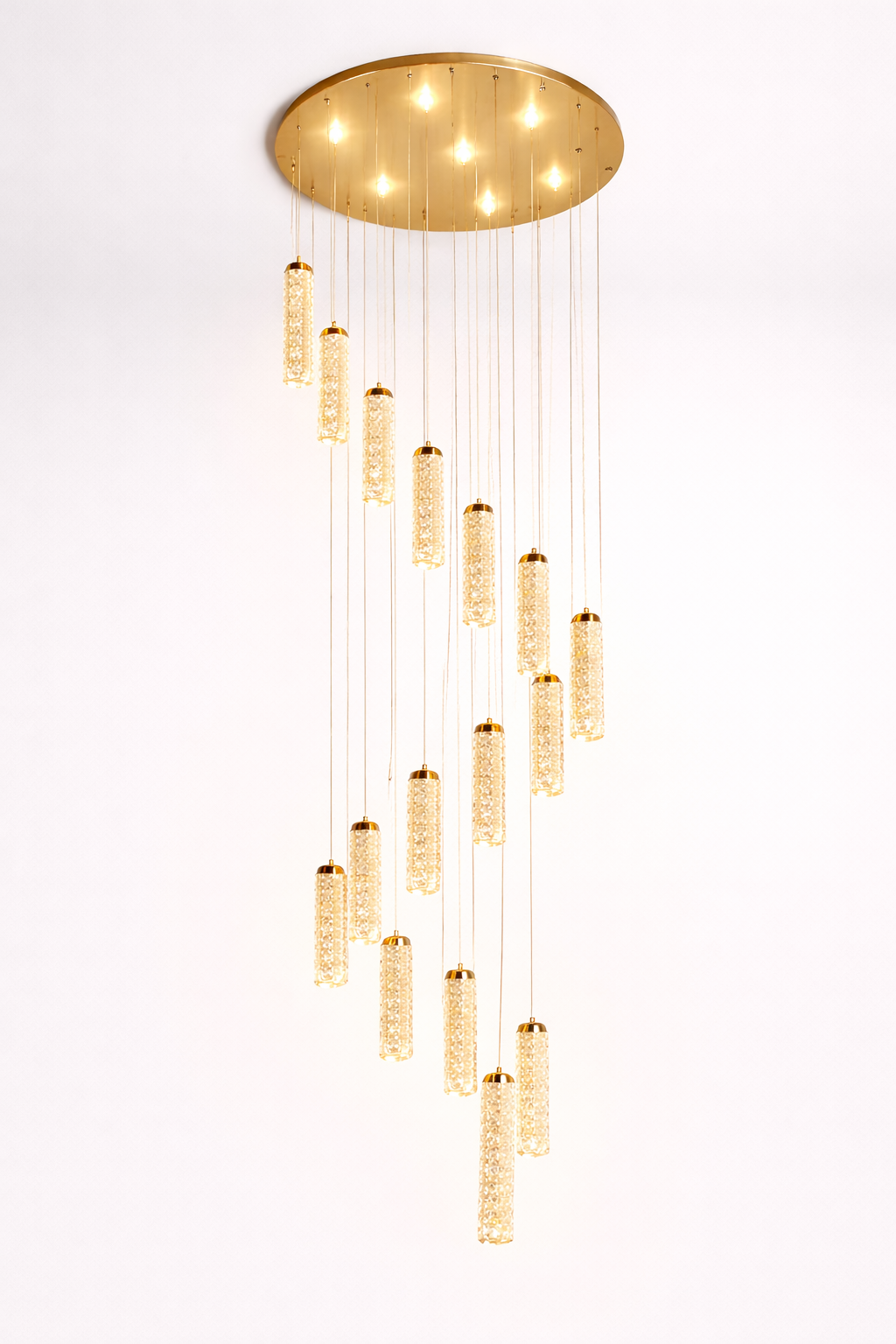 Aurora Luxe Crystal Drop Chandelier