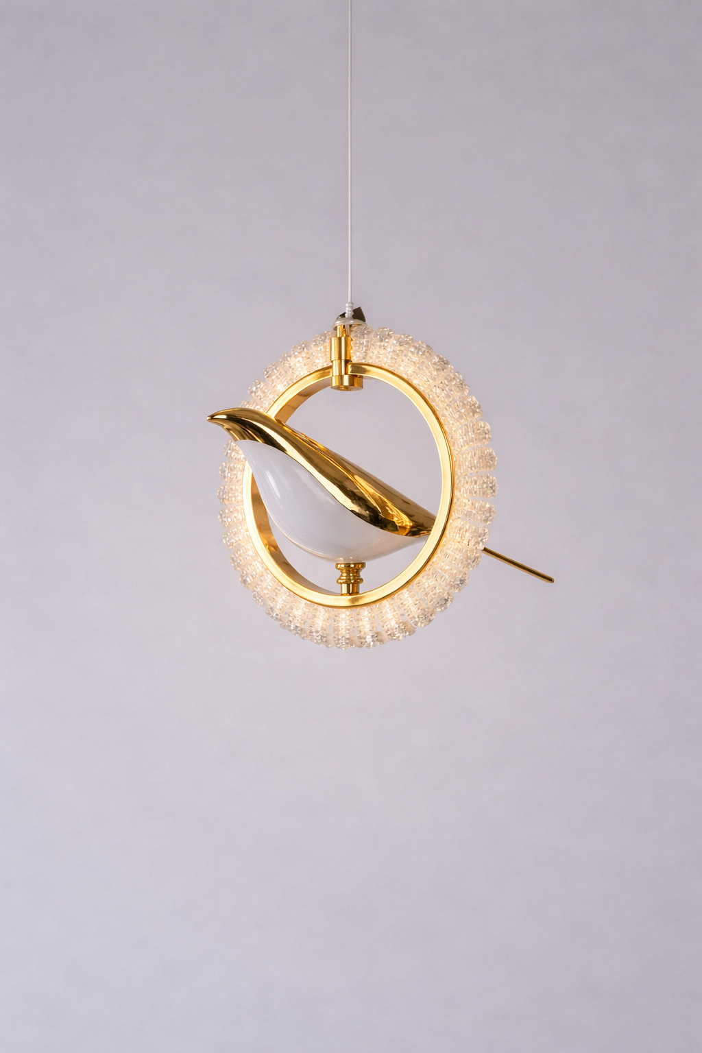 Acrylic Bird Halo Pendant Light