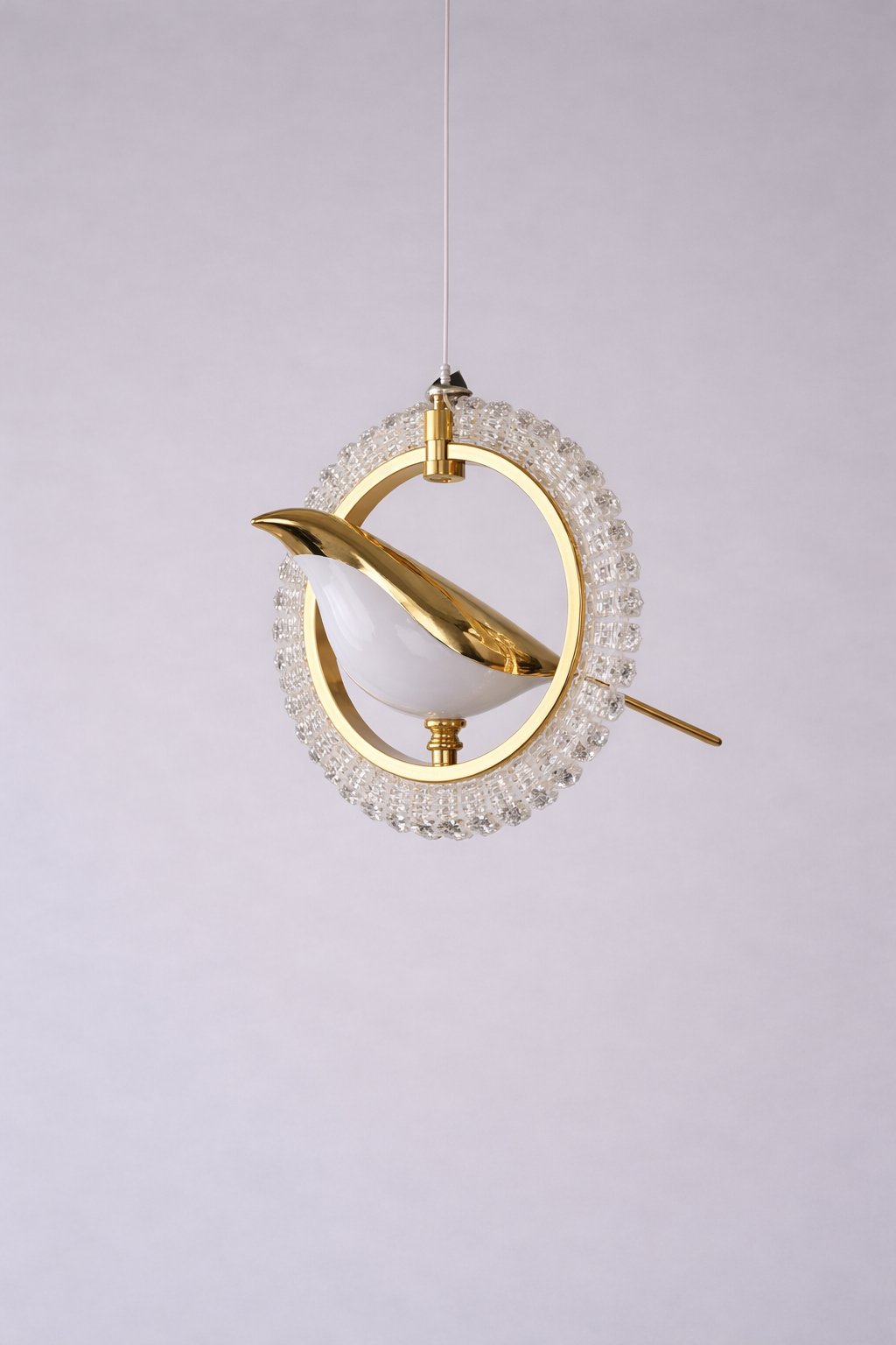 Acrylic Bird Halo Pendant Light