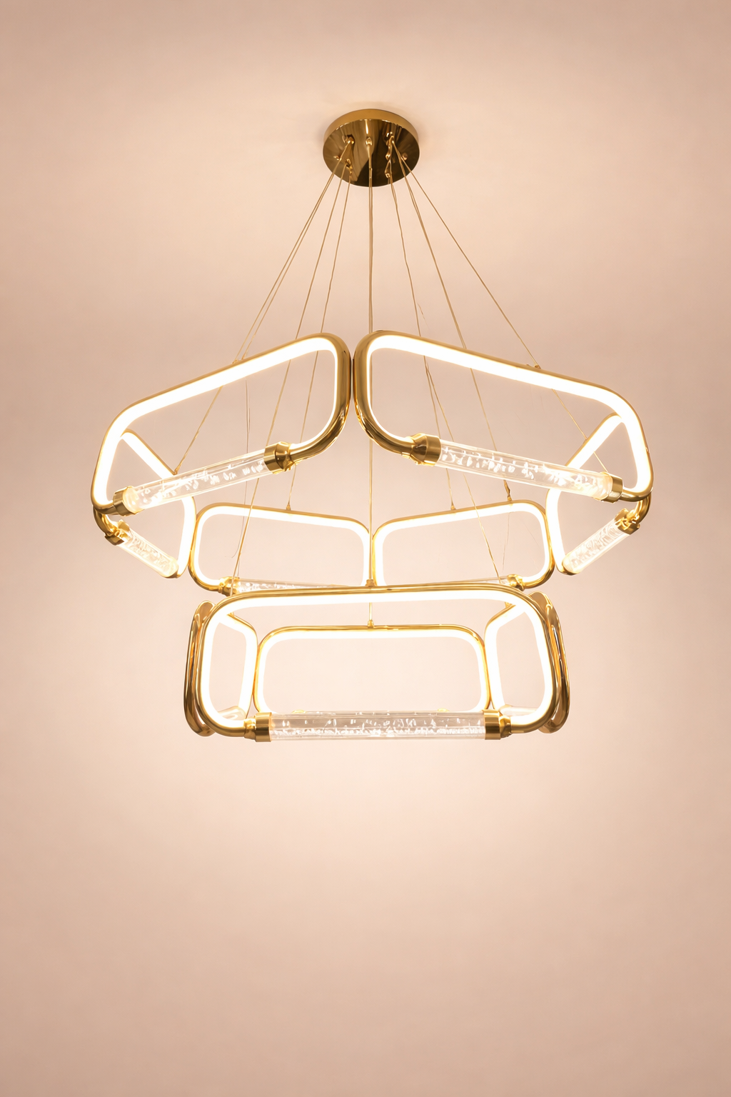 Aurora Luxe Geometric Chandelier