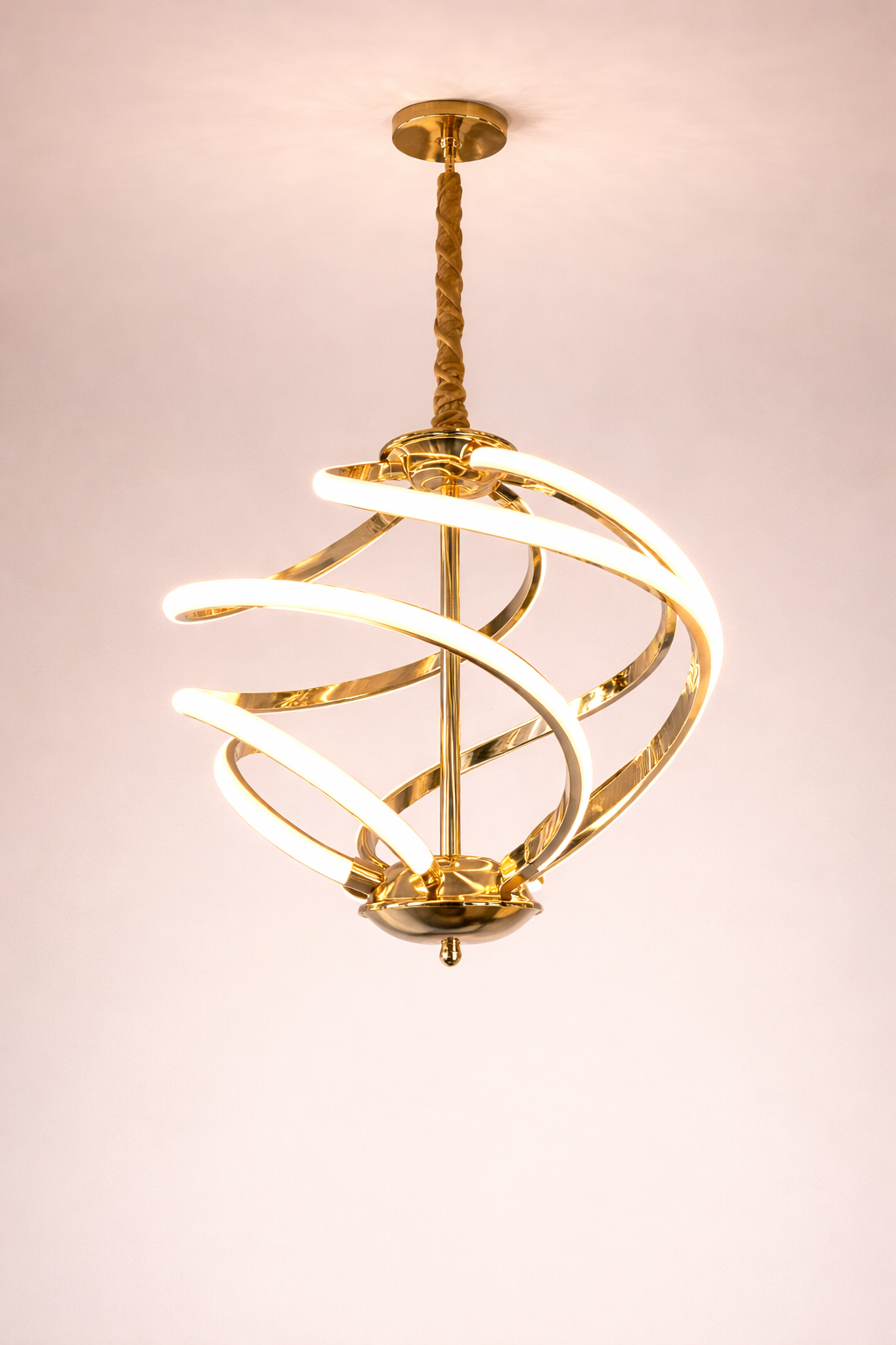 Orbit Glow Spiral Pendant Light