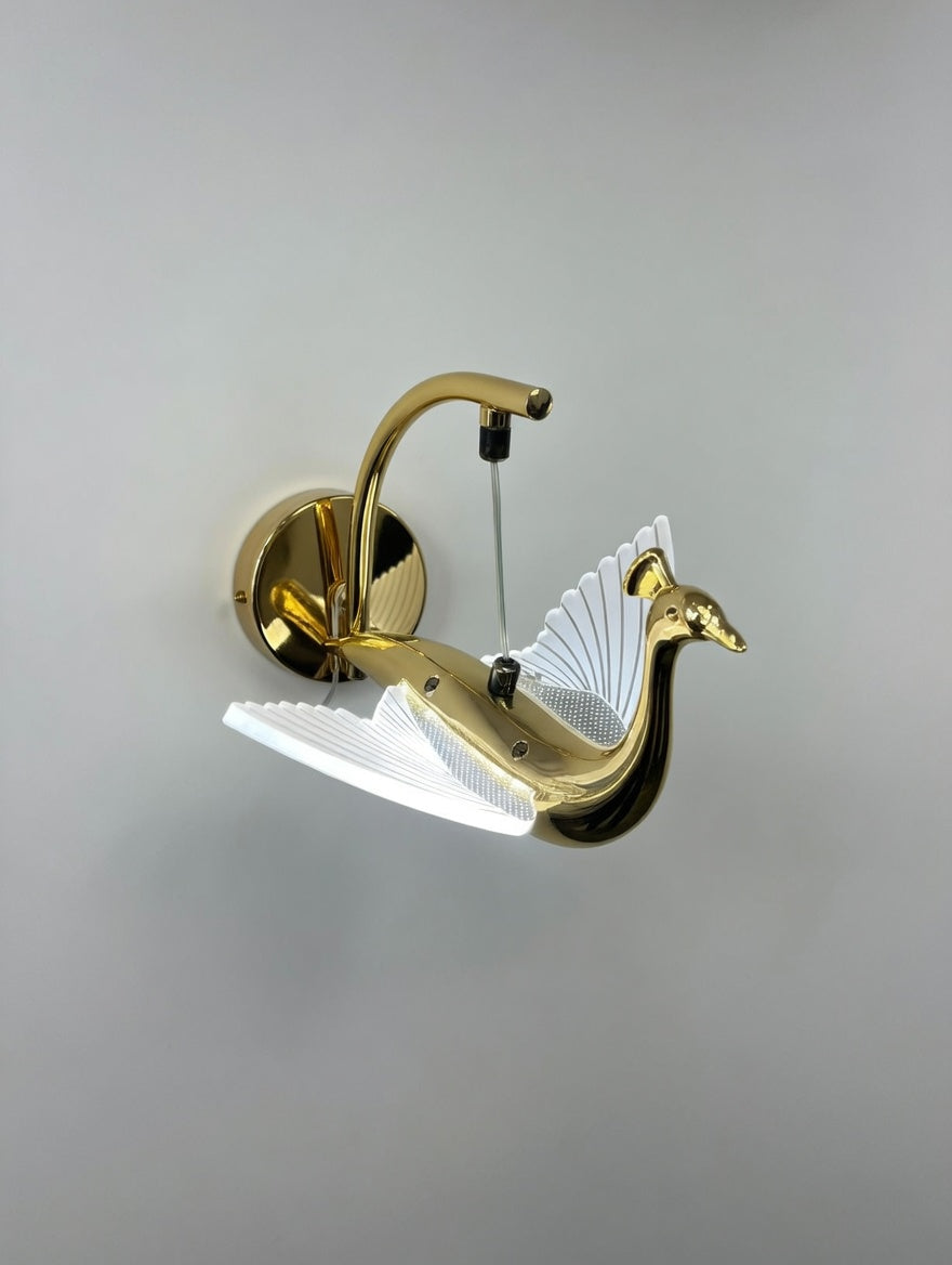 Golden Swan LED Wall Sconce Light