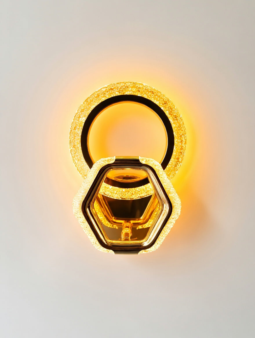 Orion Luxe Ring & Hexa Wall Light