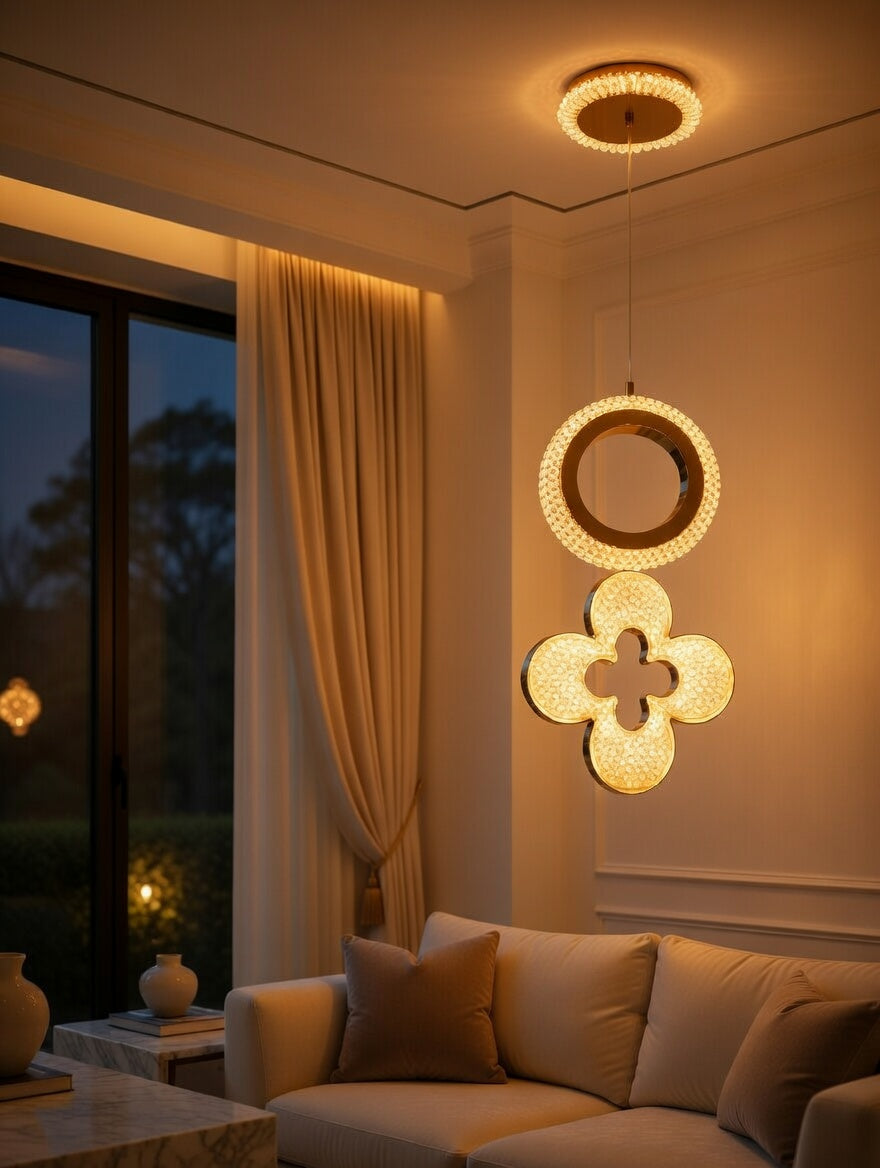 Gold Ring Pendant Light
