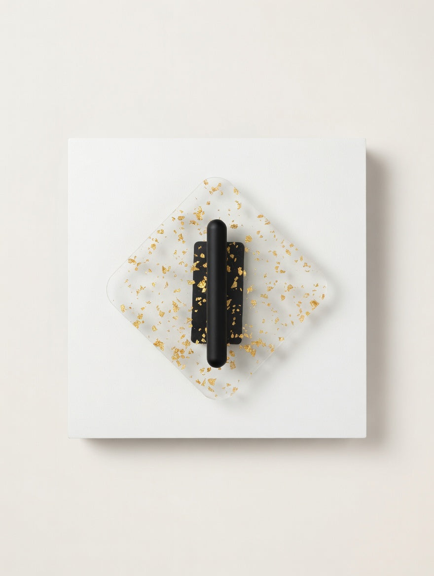 Diamond Gold Flake LED Wall Sconce
