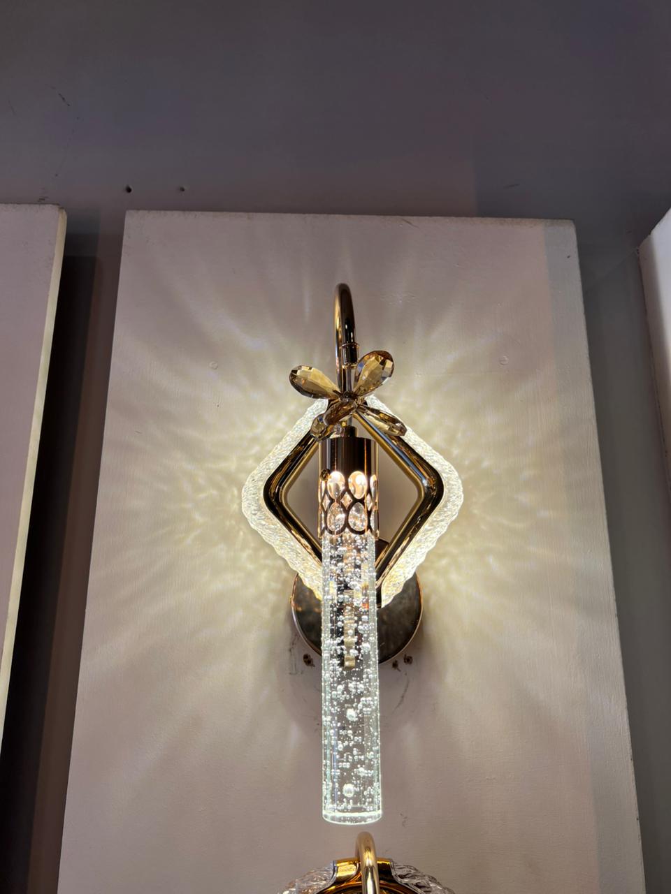 Luxe Prism Crystal Wall Light