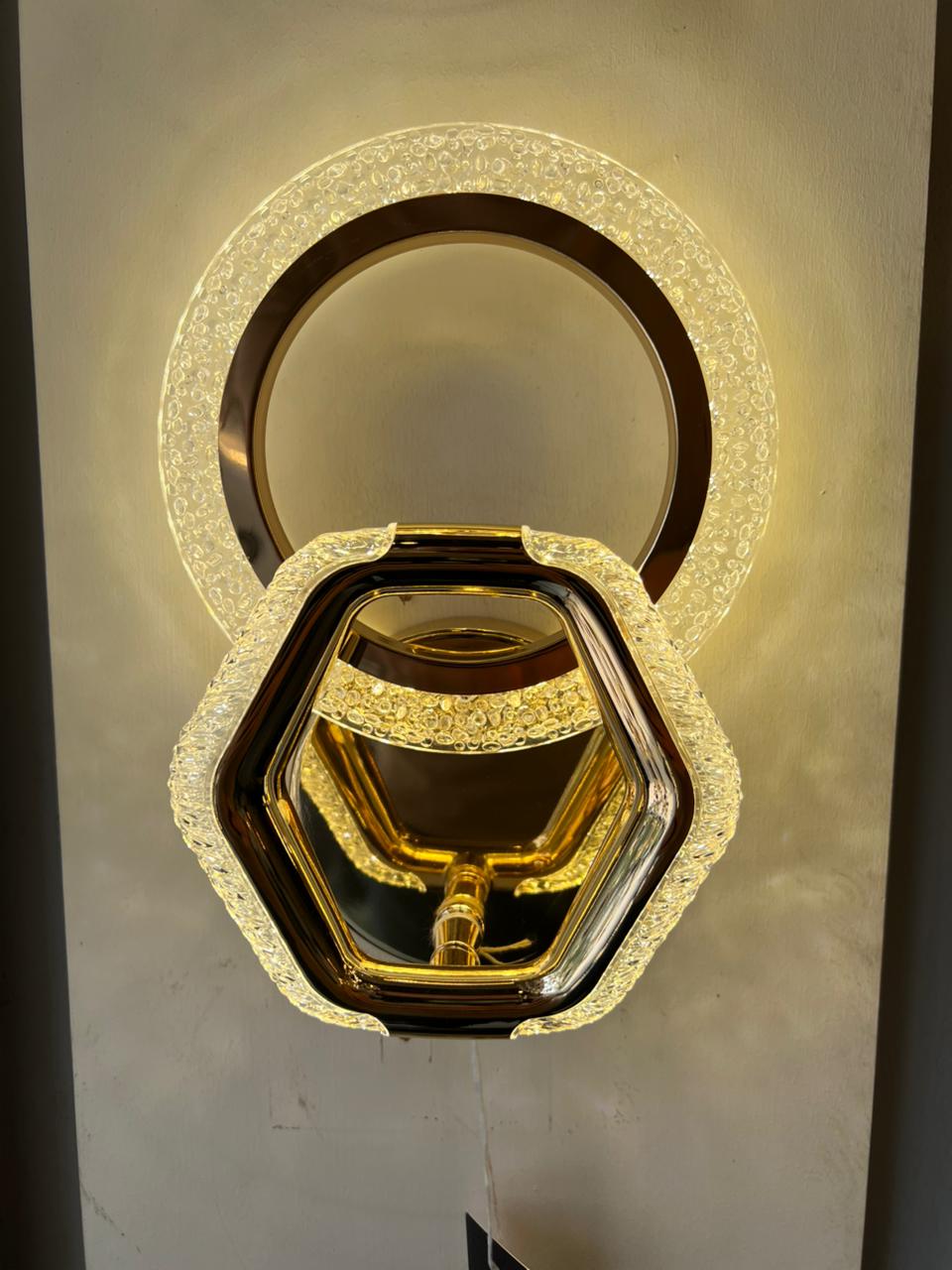 Orion Luxe Ring & Hexa Wall Light