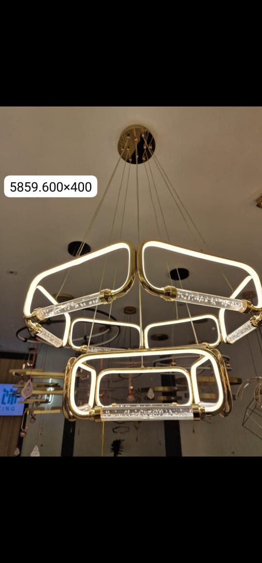 Aurora Luxe Geometric Chandelier