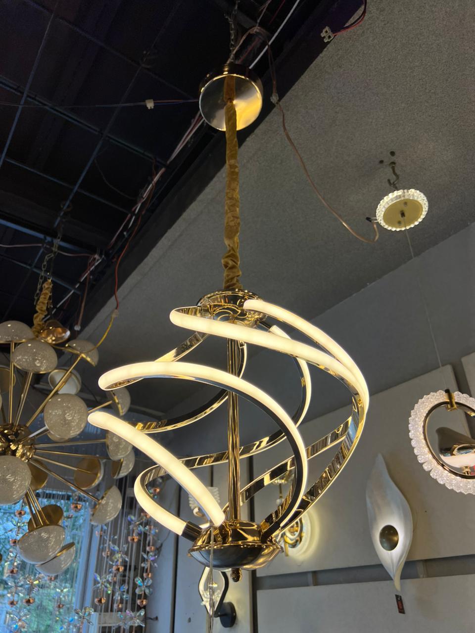 Orbit Glow Spiral Pendant Light