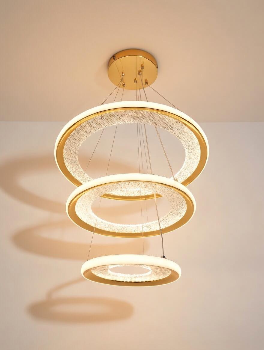 Celestial Triple Ring Chandelier