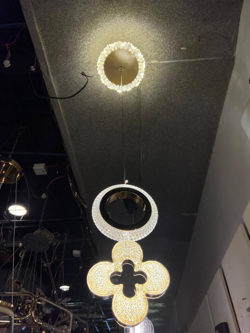 Gold Ring Pendant Light