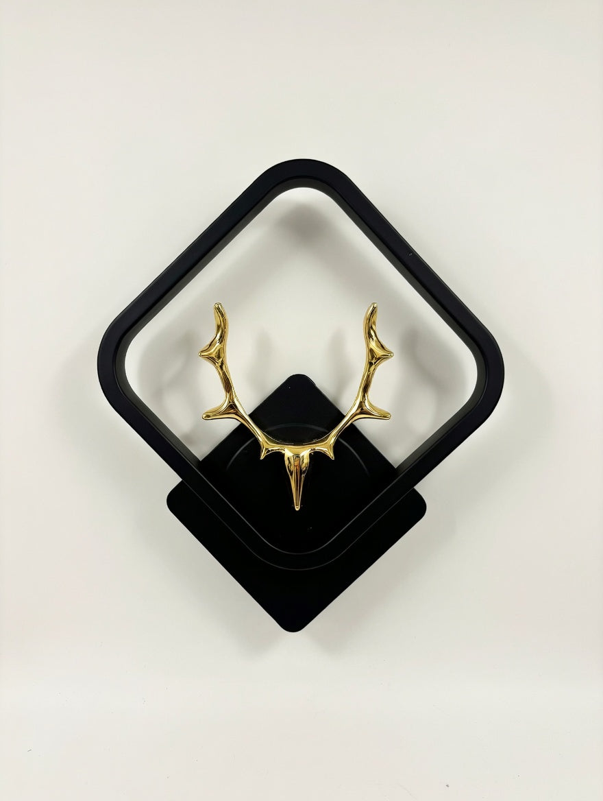 Golden Deer Antler LED Wall Sconce