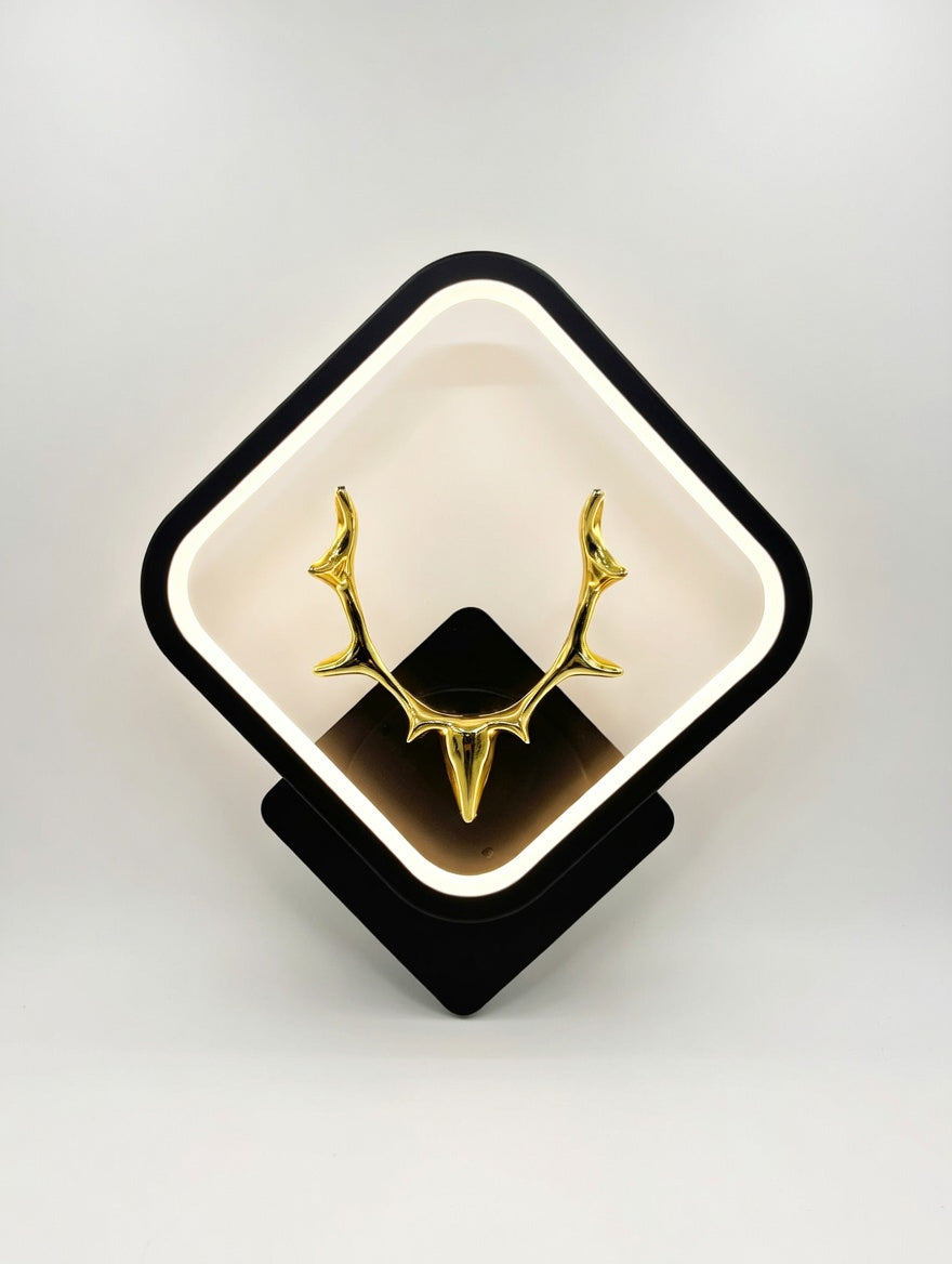 Golden Deer Antler LED Wall Sconce