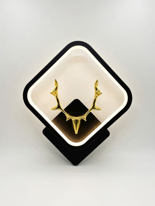 Golden Deer Antler LED Wall Sconce